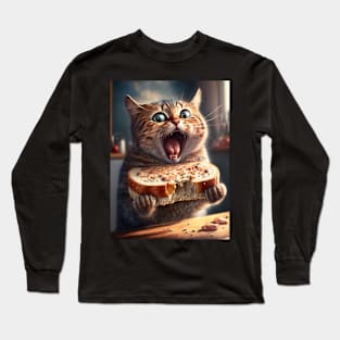 Cat Love Food Long Sleeve T-Shirt